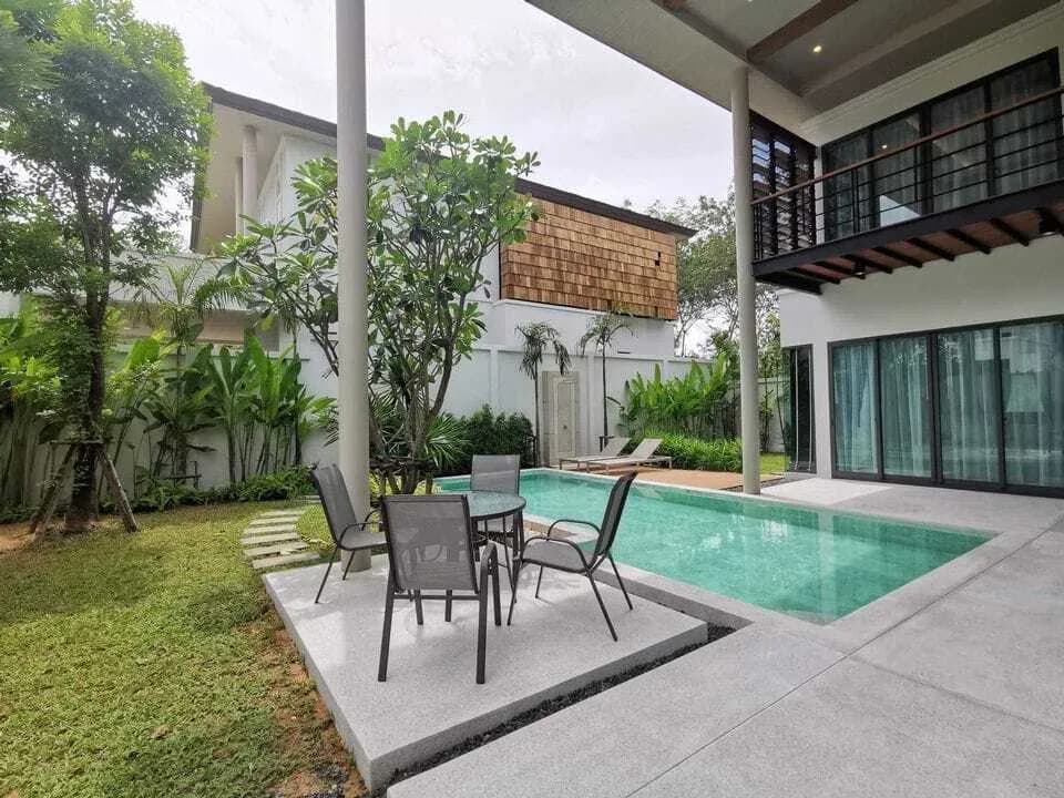 Belle villa avec piscine 3 chambres à louer à Pasak, Choeng Thale — Miniature 2