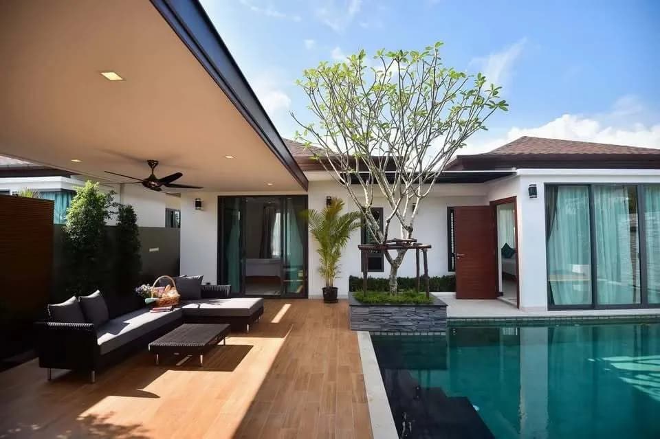 Villa de luxe avec piscine privée 3 chambres à louer à Pasak, Cherng Talay, Phuket — Photo 1
