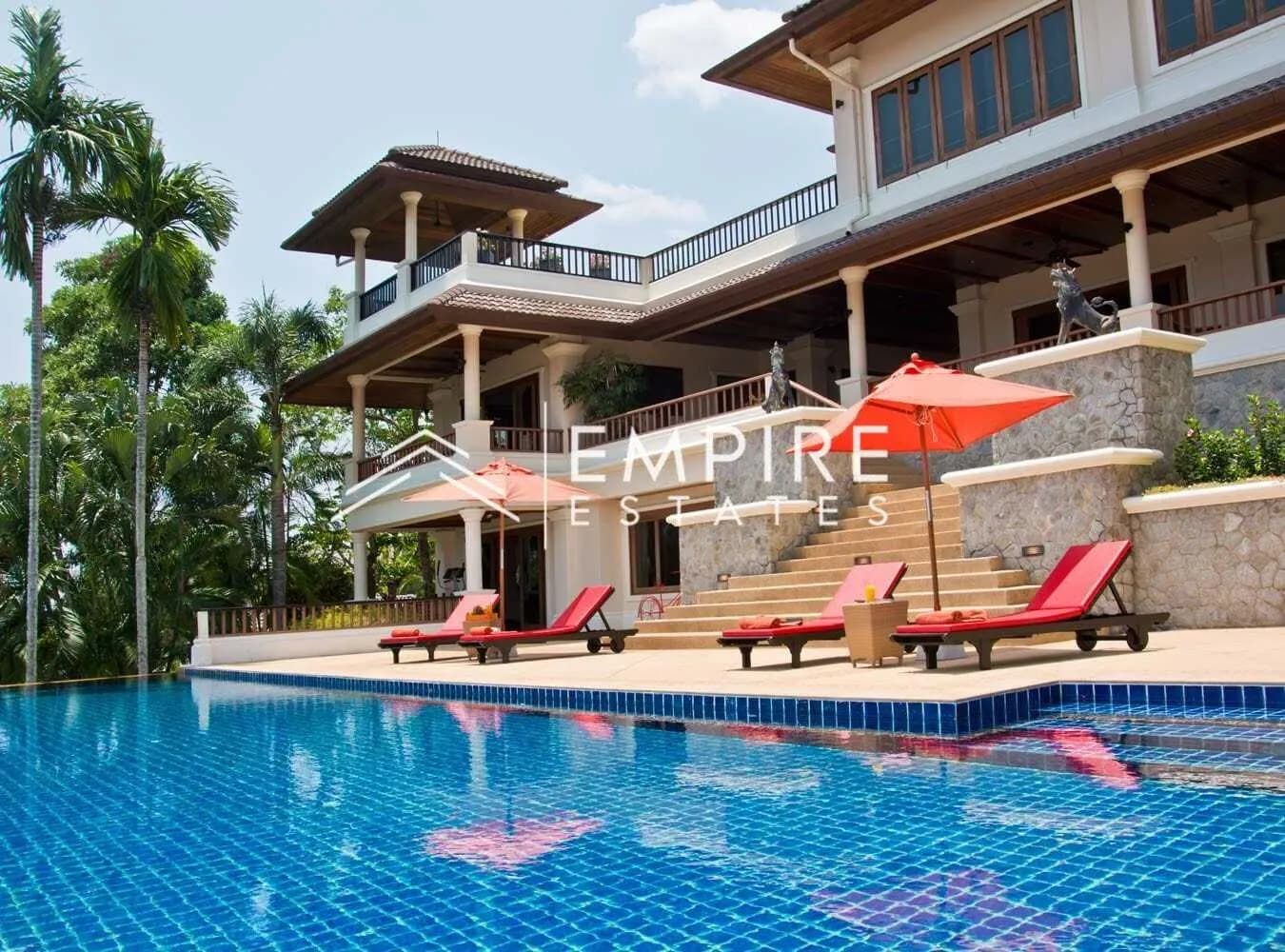Villa privée avec piscine 6 chambres à louer à Choeng Thale — Photo 1