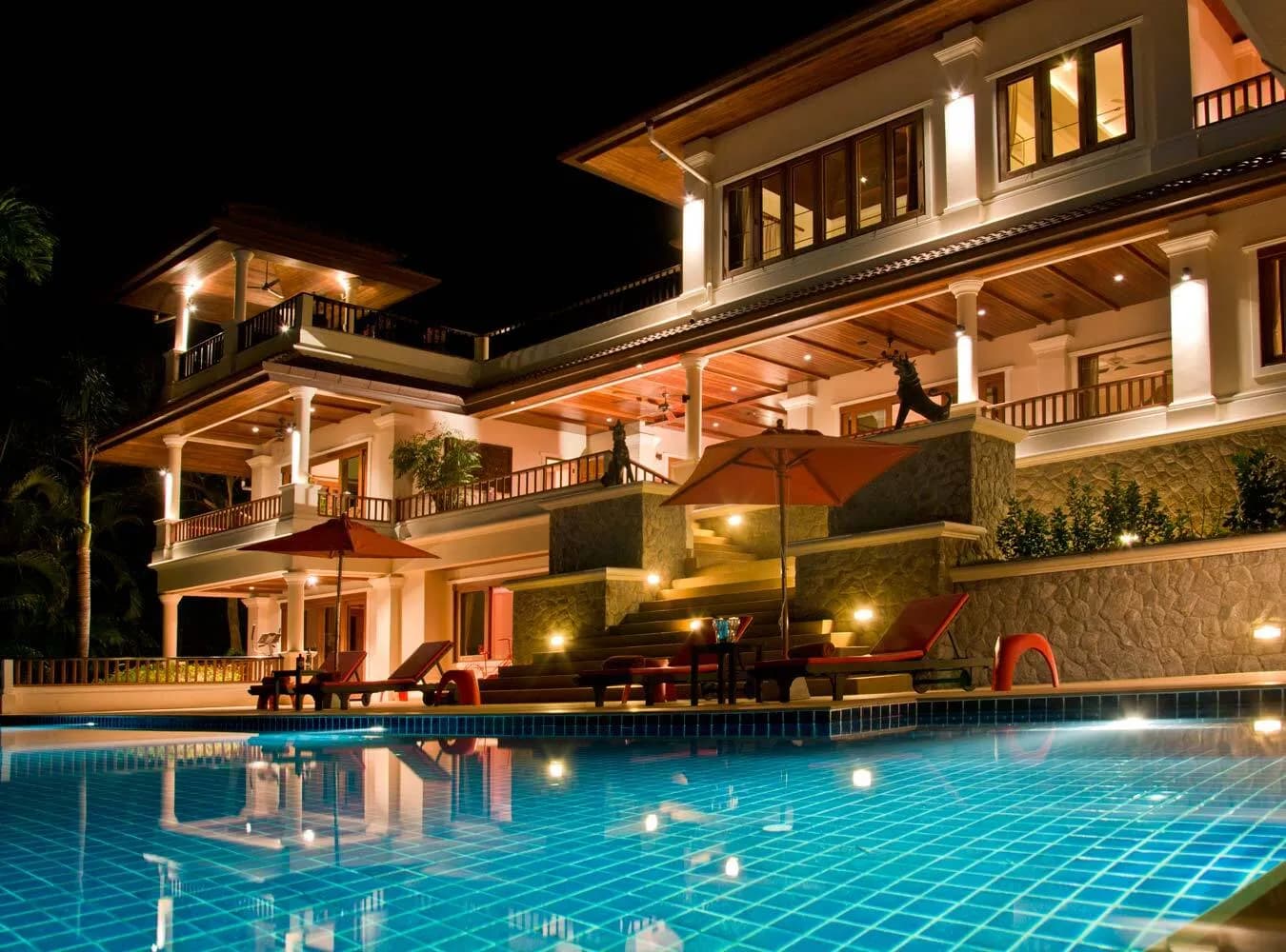 Villa privée avec piscine 6 chambres à vendre à Choeng Thale — Miniature 4