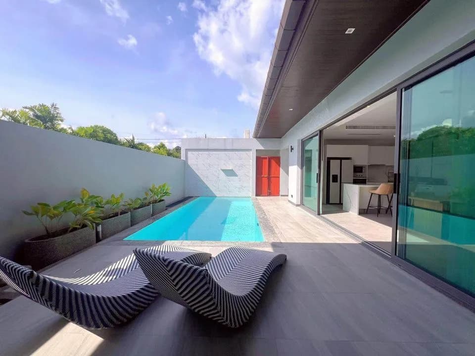 Villa moderne 3 chambres avec piscine privée à louer à Choeng Thale — Miniature 7