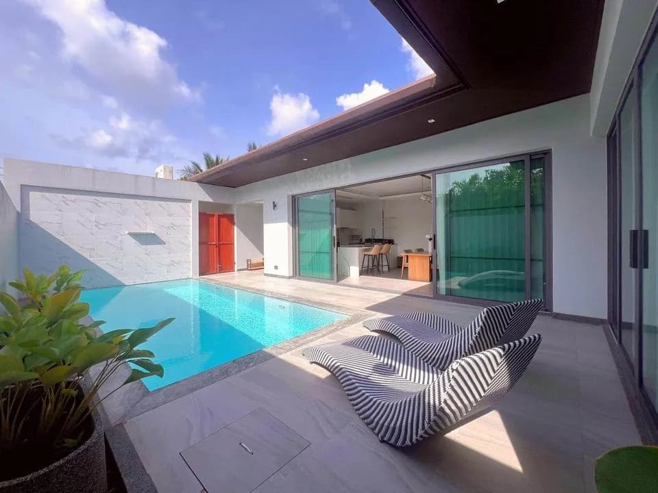 Villa moderne 3 chambres avec piscine privée à louer à Choeng Thale — Miniature 12