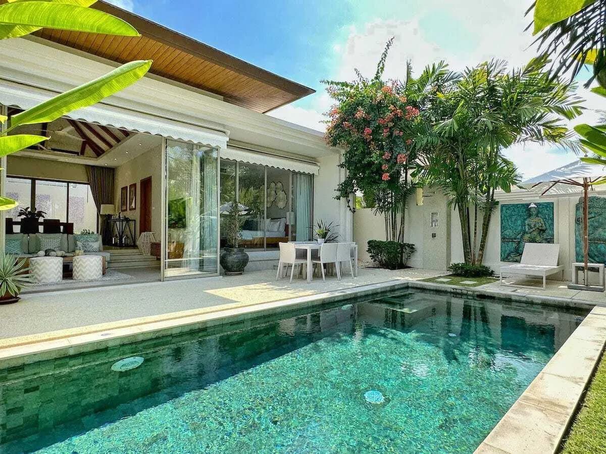 Trichada – Villa moderne avec piscine 2 chambres à louer à Choeng Thale — Miniature 16