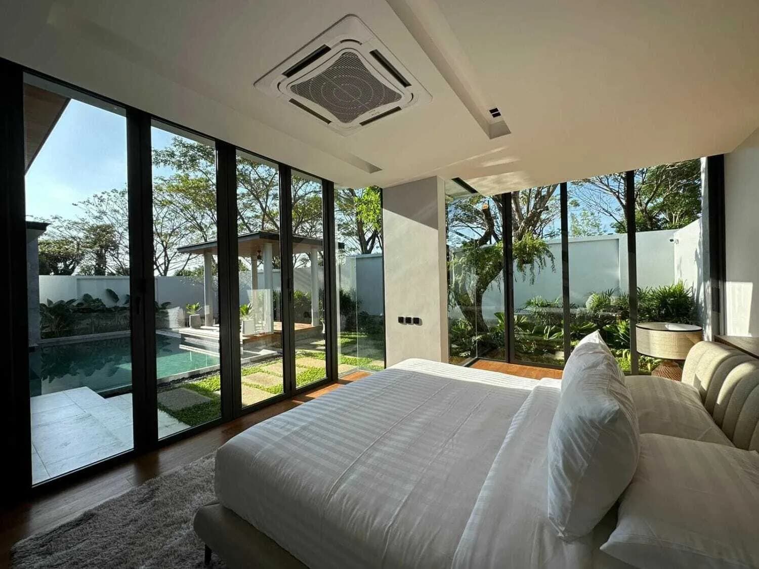 Villa Botanica – 3 chambres neuves avec piscine privée à louer à Choeng Thale — Miniature 3