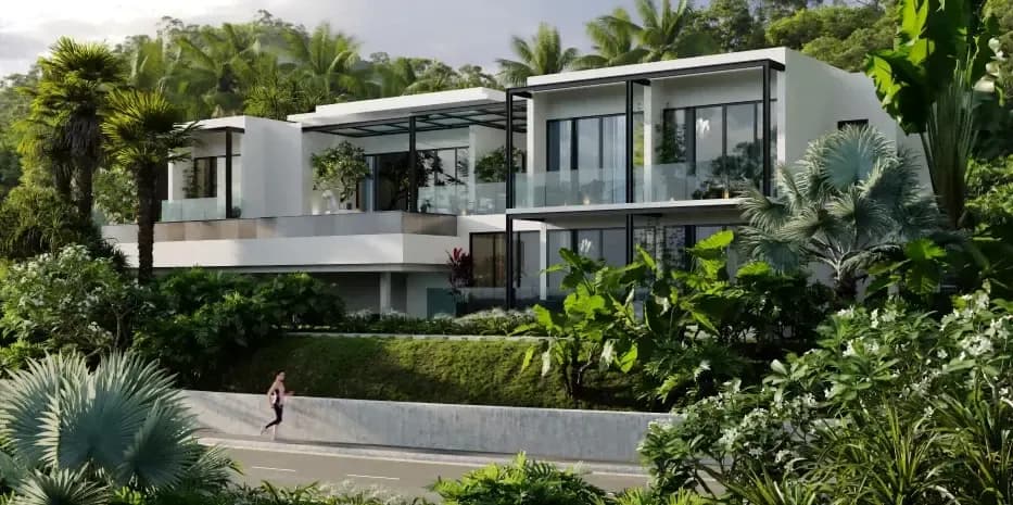 Villa privée avec piscine 4 chambres à vendre à Choeng Thale — Photo 1