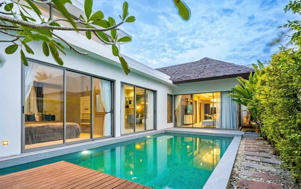 Villa 3 chambres avec piscine privée à louer à Choeng Thale — Photo 1