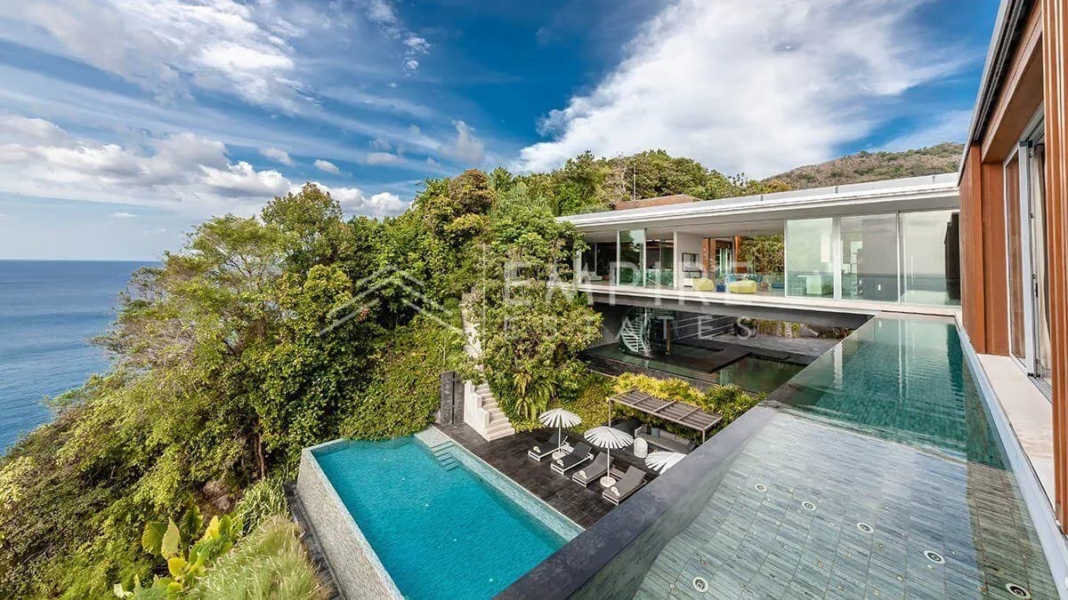Villa de luxe 4 chambres vue mer à vendre à Kamala — Photo 1
