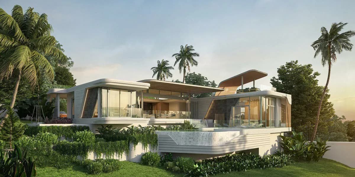 Villa 5 chambres avec vue montagne à vendre, Layan, Phuket