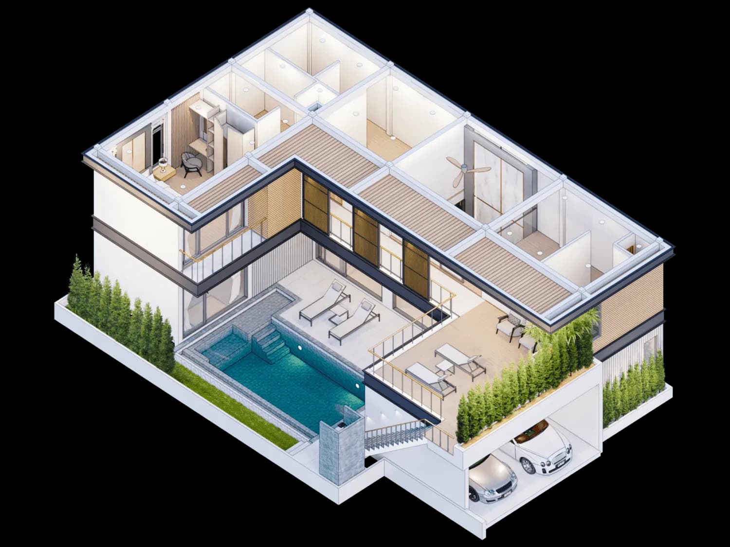 Tropical Loft – Villa avec piscine 3 chambres à Choeng Thale — Miniature 8