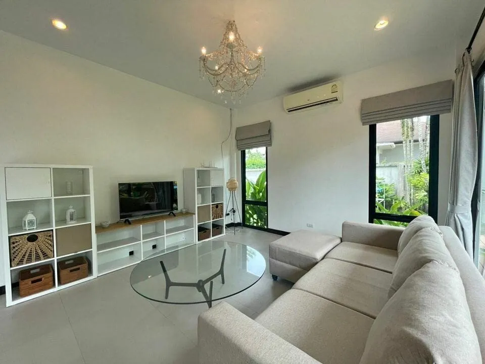 Belle villa tropicale avec piscine 3 chambres à louer, Layan, Phuket — Photo 1