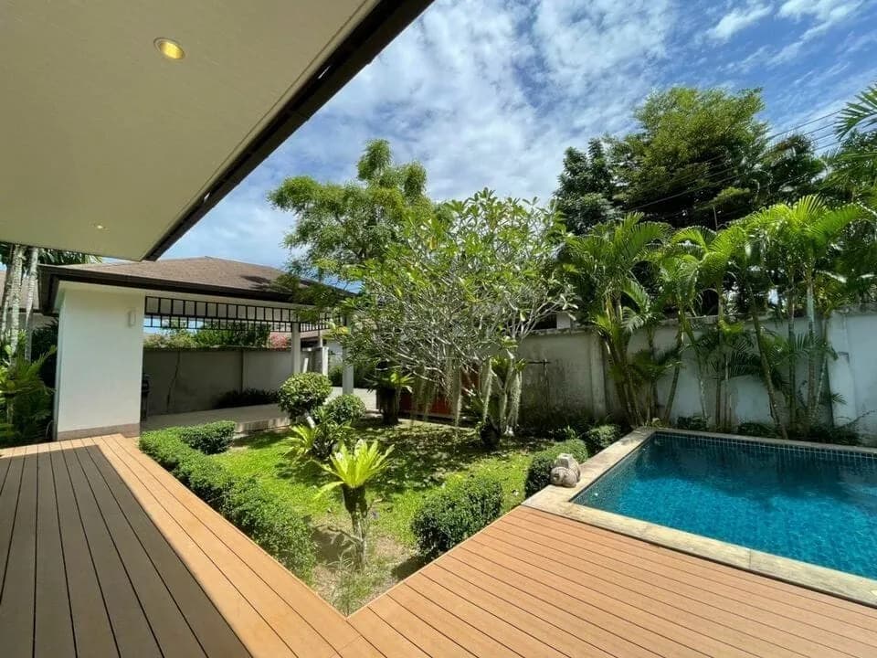 Belle villa tropicale avec piscine 3 chambres à louer, Layan, Phuket — Miniature 2