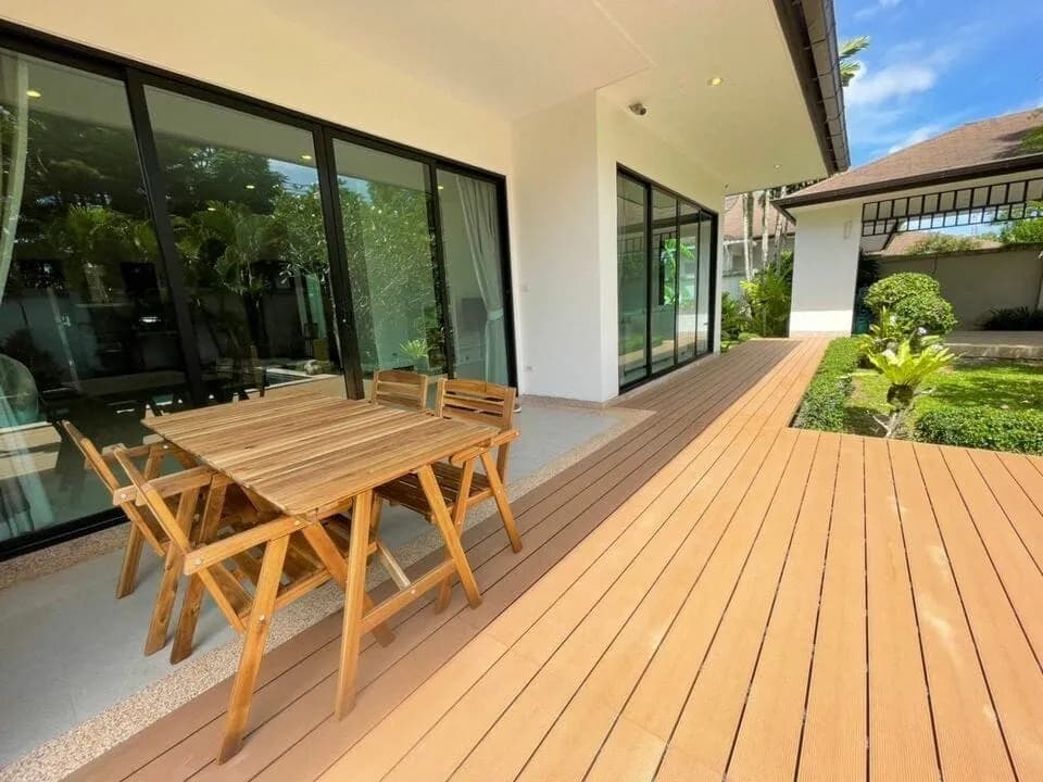 Belle villa tropicale avec piscine 3 chambres à louer, Layan, Phuket — Miniature 12