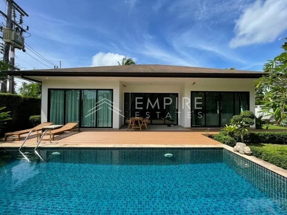 Belle villa tropicale avec piscine 3 chambres à louer, Layan, Phuket — Miniature 22