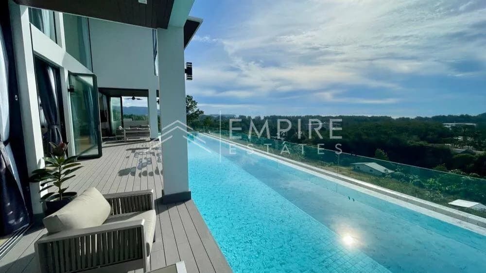 Luxueuse villa avec piscine privée 6 chambres vue mer à vendre à Layan — Photo 1