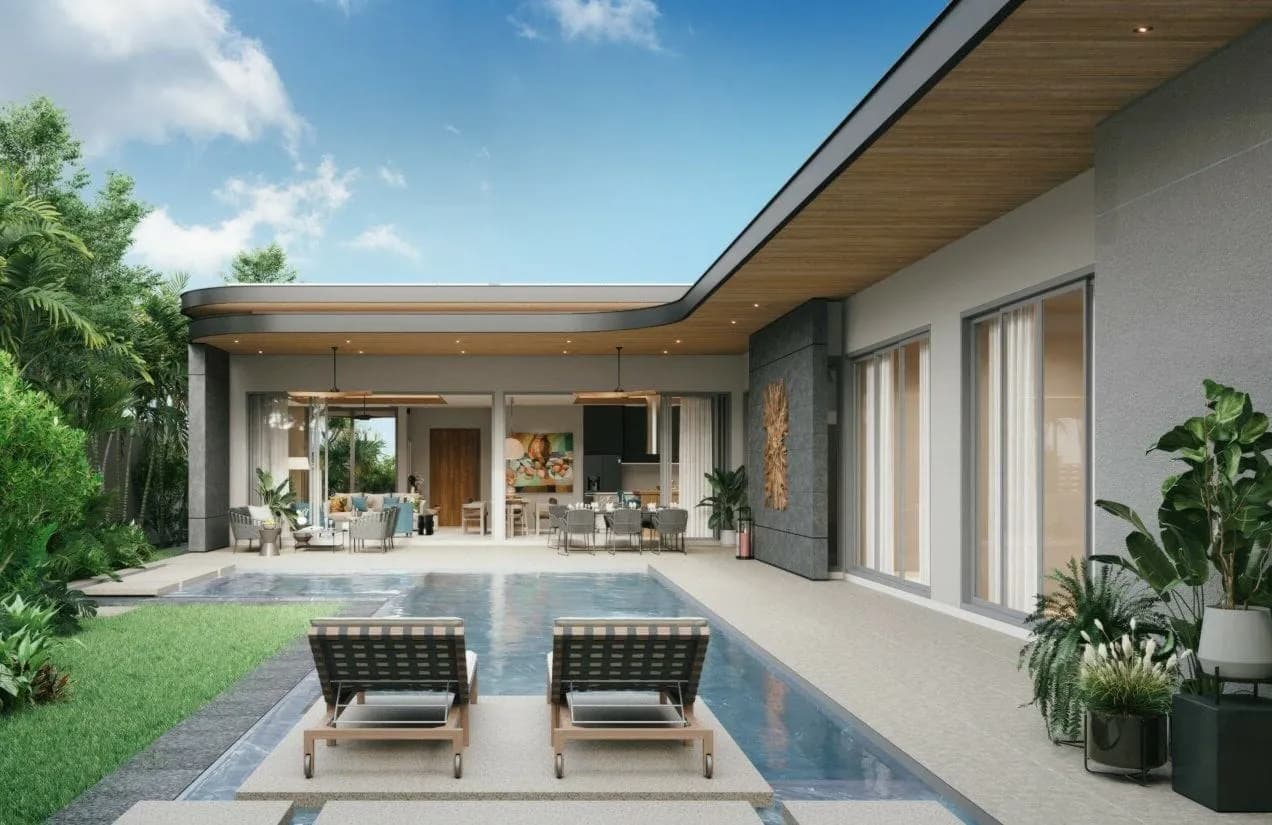 Villa moderne avec piscine 3 chambres à vendre, Layan, Phuket — Miniature 4