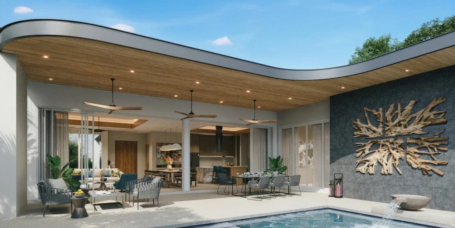 Villa moderne avec piscine 3 chambres à vendre, Layan, Phuket — Miniature 12