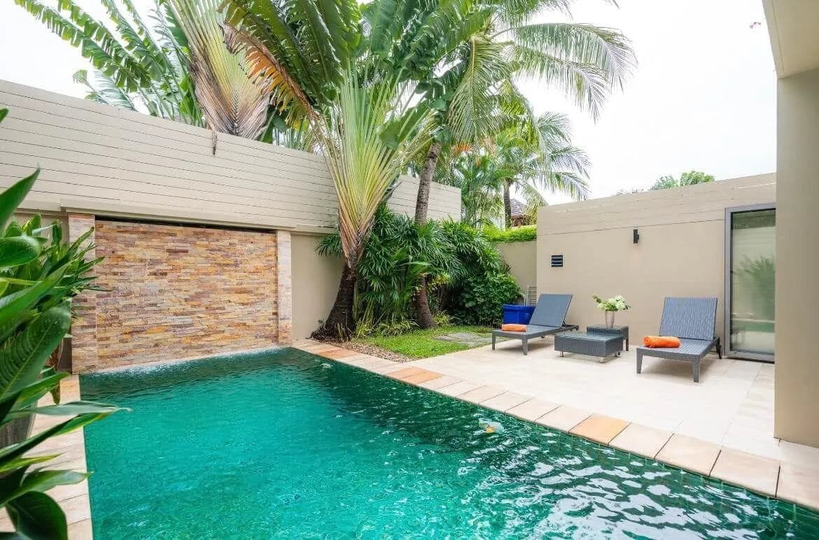 Charmante villa avec piscine 2 chambres à louer, Choeng Thale, Phuket — Miniature 3