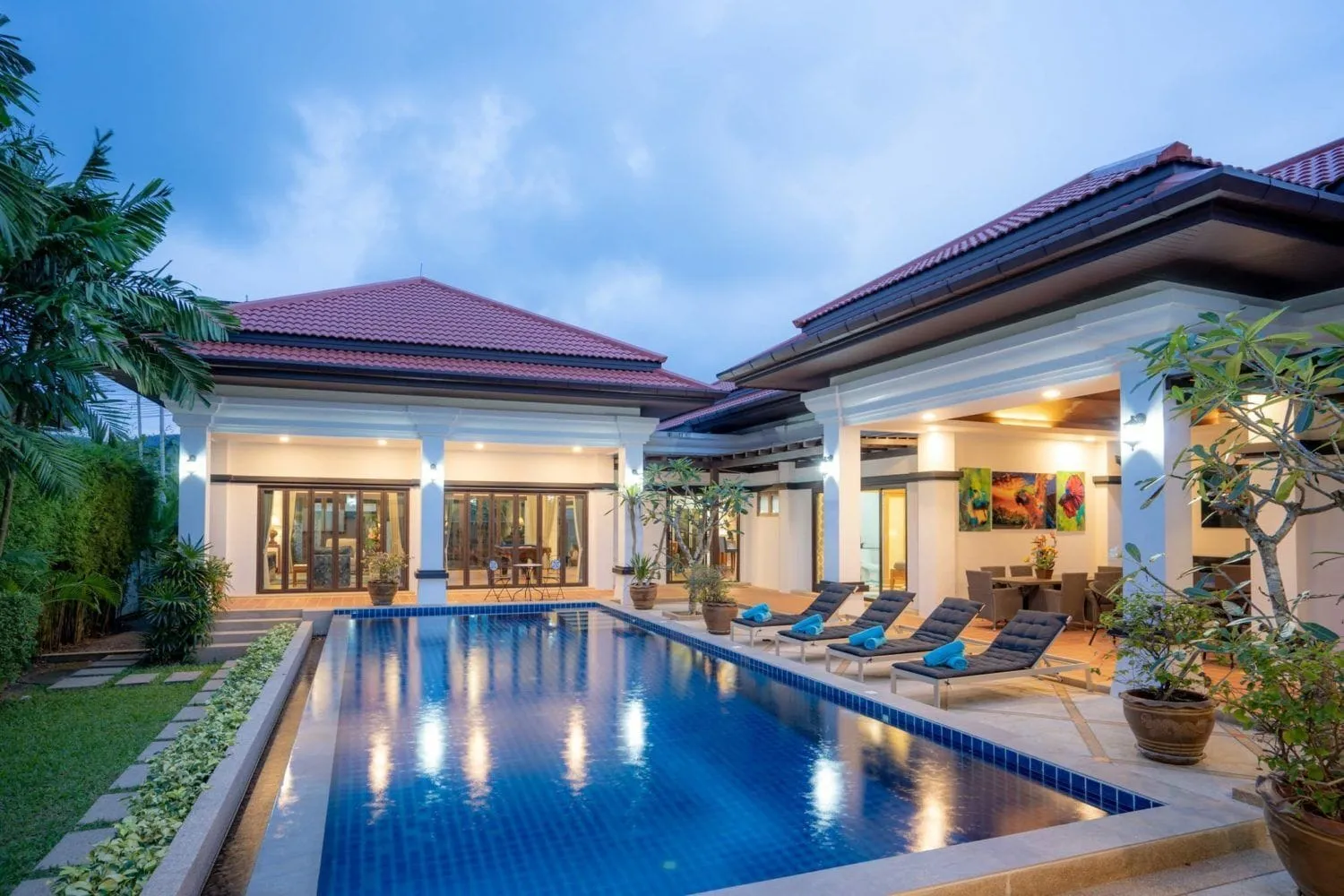 Villa de luxe 4 chambres à louer à Choeng Thale — Photo 1