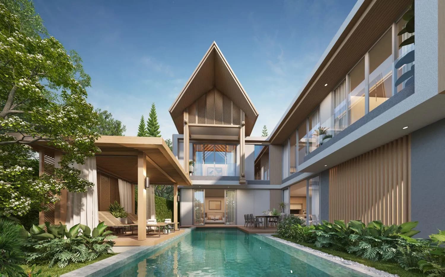 Villa luxueuse 3 chambres de 306 m² avec piscine privée à vendre à Bang Tao, Phuket — Photo 1