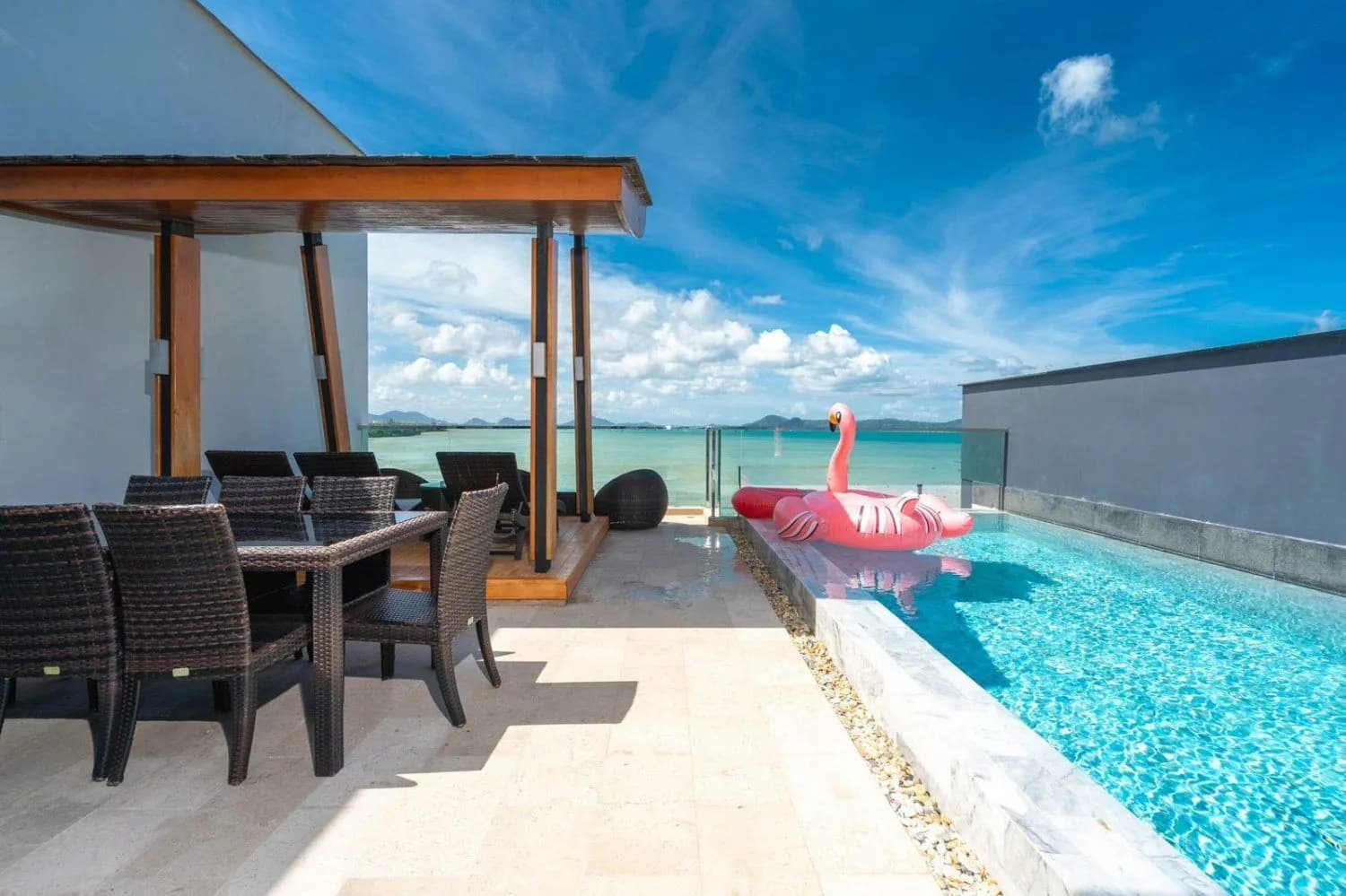 Villa vue mer 5 chambres avec piscine privée à louer à Rawai — Miniature 3
