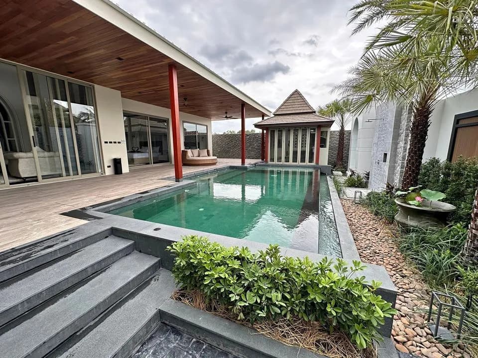 Villa neuve 3 chambres à louer à Choeng Thale — Photo 1