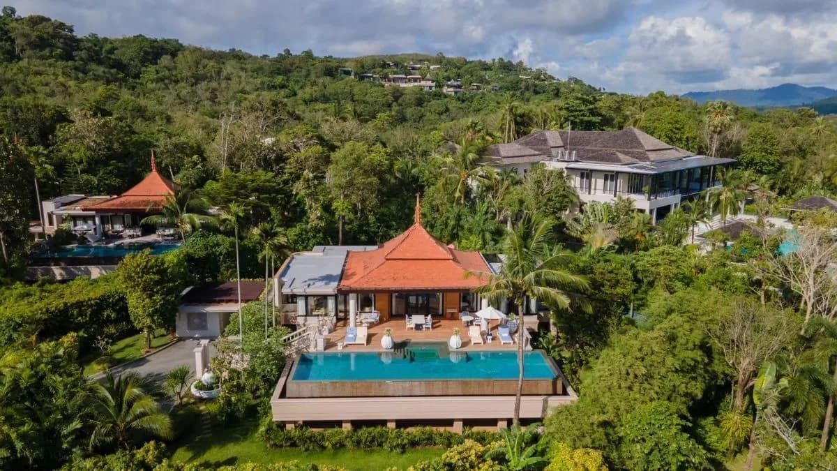 Superbe villa de luxe 3 chambres vue mer avec piscine privée à vendre à Choeng Thale, Phuket — Miniature 12