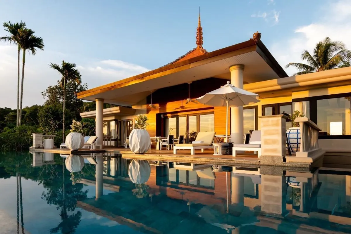 Superbe villa de luxe 3 chambres vue mer avec piscine privée à vendre à Choeng Thale, Phuket — Miniature 17