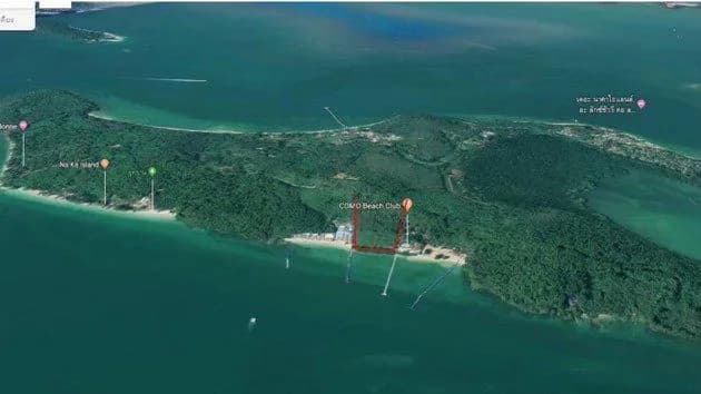 Terrain de 84 rais en bord de plage de sable à vendre sur l'île de Naka Yai, Phuket — Miniature 5