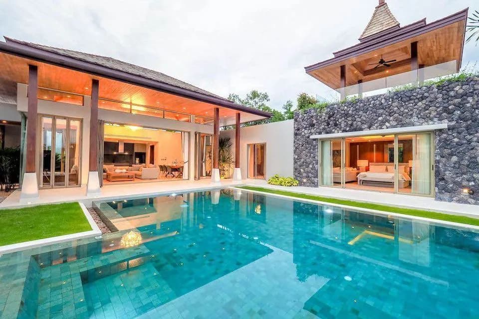 Botanica Bangtao – Villa 4 chambres avec piscine privée à louer à Choeng Thale — Miniature 14