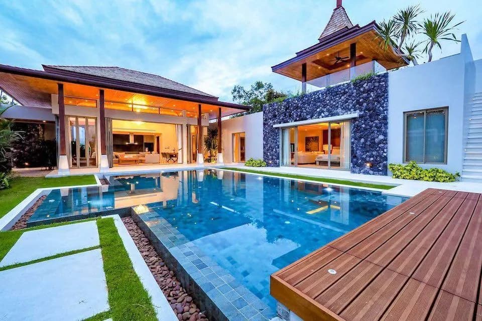 Botanica Bangtao – Villa 4 chambres avec piscine privée à louer à Choeng Thale — Miniature 17