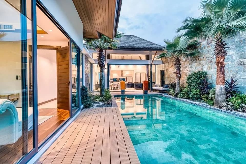 Élégante villa 4 chambres avec piscine privée à louer à Pasak, Cherngtalay, Phuket — Miniature 6