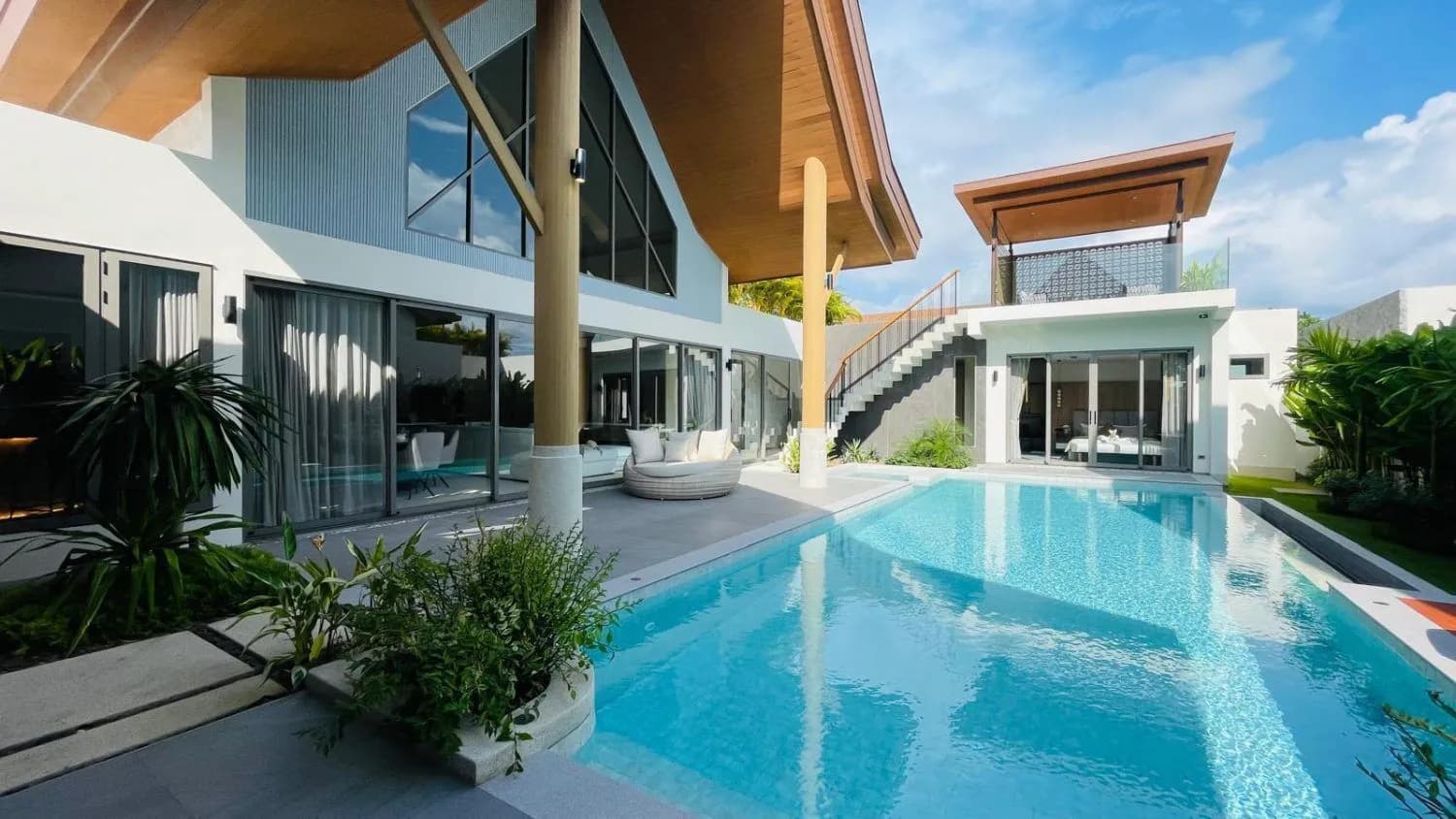 Erawana : luxueuse villa avec piscine 4 chambres à louer à Choeng Thale, Phuket — Miniature 18
