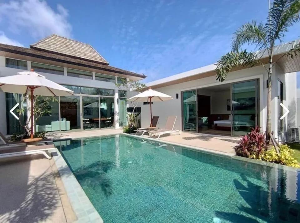 Élégante villa avec piscine 2 chambres en location annuelle à Choeng Thale, Phuket — Miniature 2