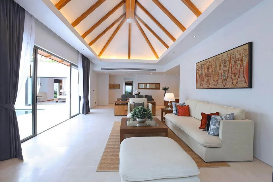Luxueuse villa 4 chambres avec piscine privée en location annuelle à Anchan Hill, Choeng Thale — Miniature 10