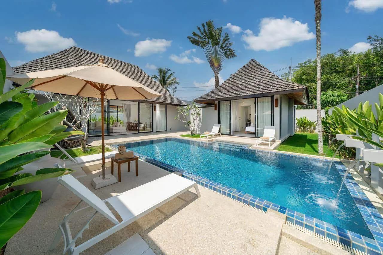 Villa Anchan contemporaine 2 chambres à louer près de Layan Beach — Photo 1