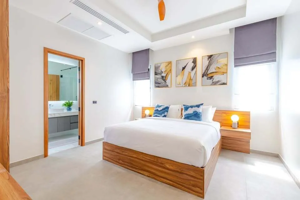 Villa neuve avec piscine 3 chambres à Choeng Thale – L'art de vivre moderne réinventé — Miniature 13