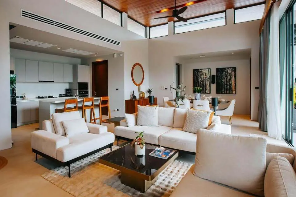 Villa de luxe avec piscine de style loft moderne à louer à Cherngtalay, Phuket — Photo 1