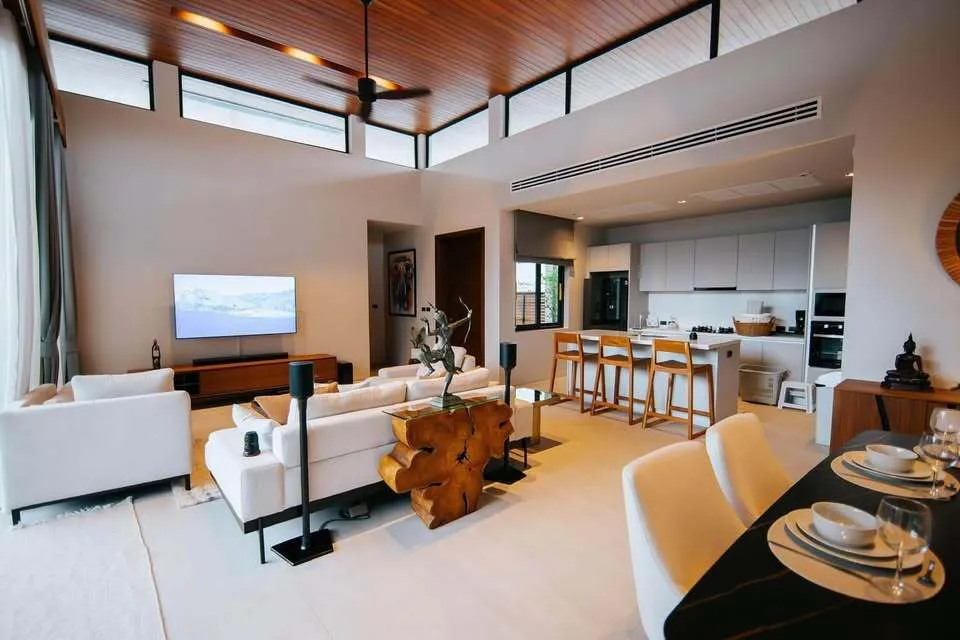 Villa de luxe avec piscine de style loft moderne à louer à Cherngtalay, Phuket — Miniature 15