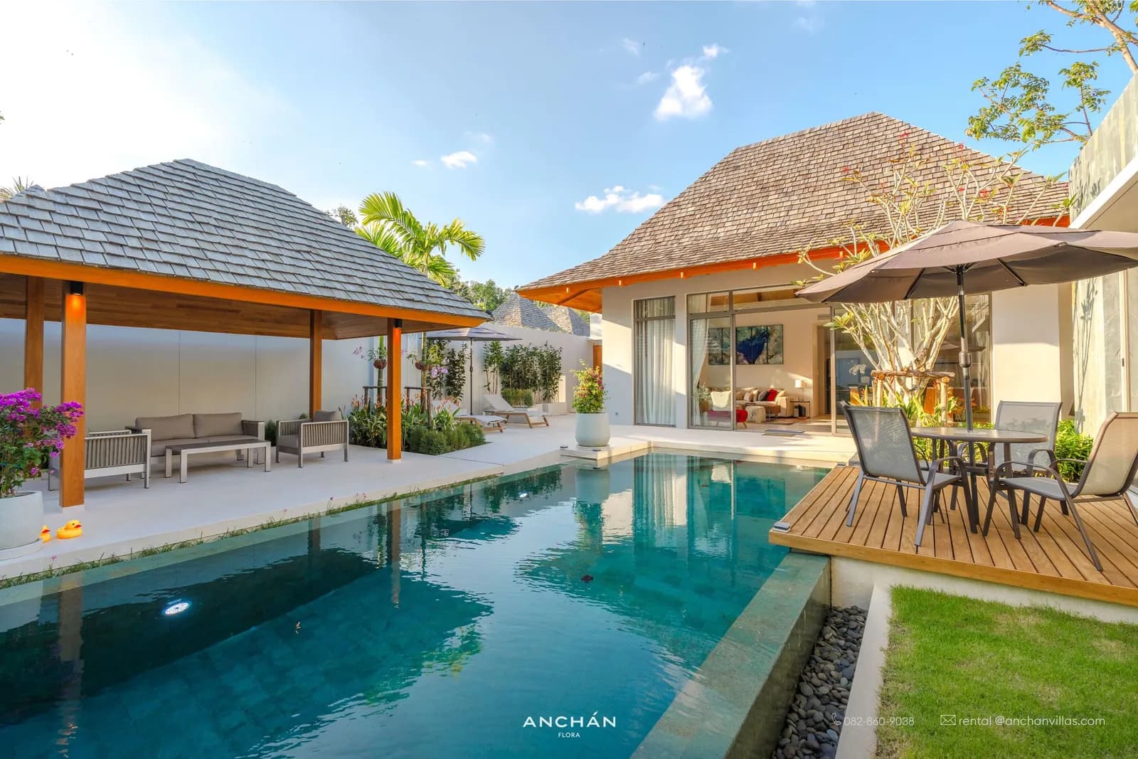 Élégante villa avec piscine 2 chambres à louer à Anchan Flora – Art de vivre luxueux à Phuket — Miniature 14
