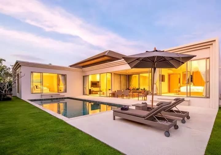 Élégante villa 3 chambres avec piscine privée à Trichada Breeze, Bang Tao, Phuket — Miniature 8