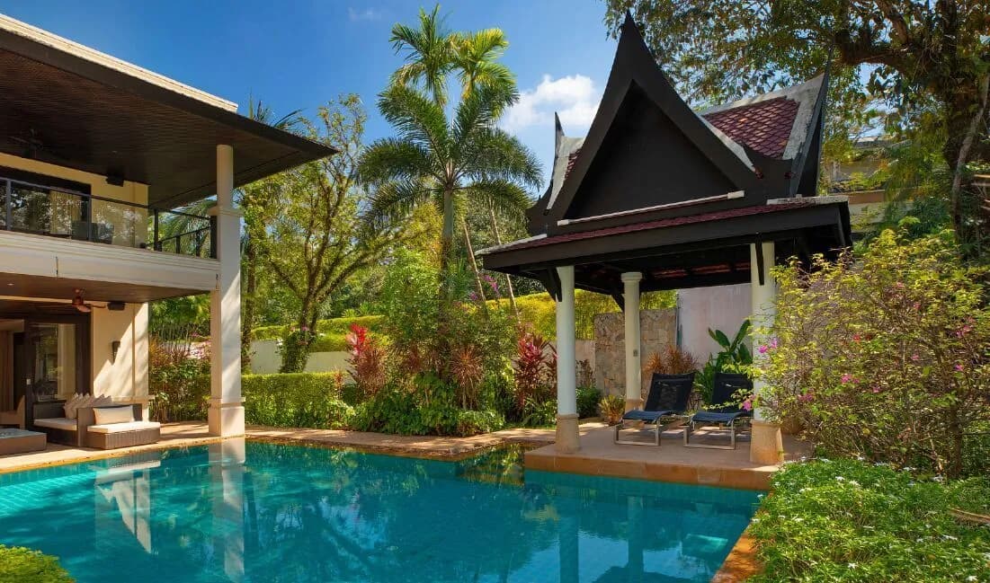 Villa en location longue durée au Maan Tawan Estate – Élégante 4 chambres près de Layan Beach, Phuket — Photo 1