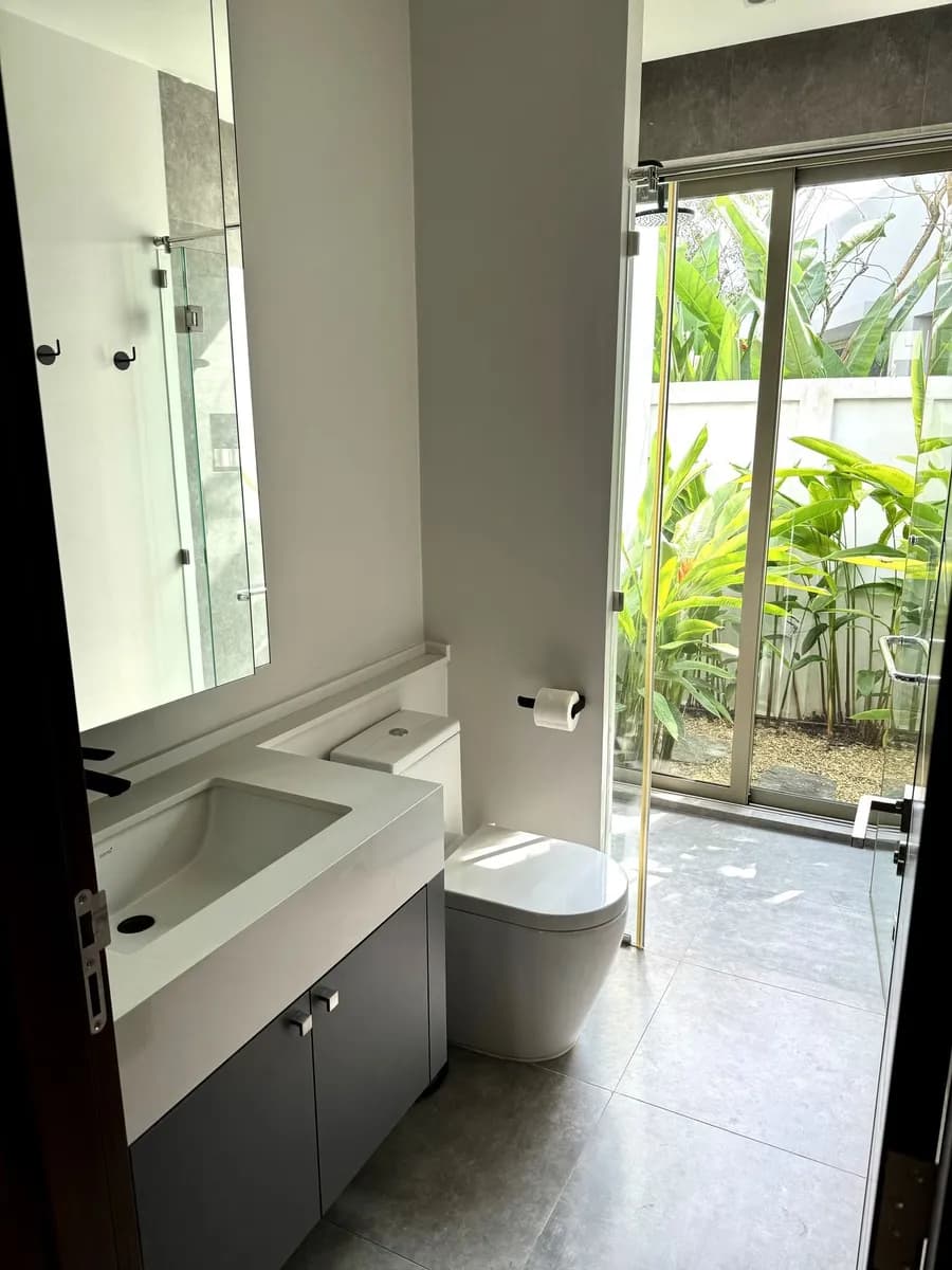 Botanica, villa de luxe avec piscine 3 chambres à louer avec vue forêt près de Layan, Phuket — Miniature 9