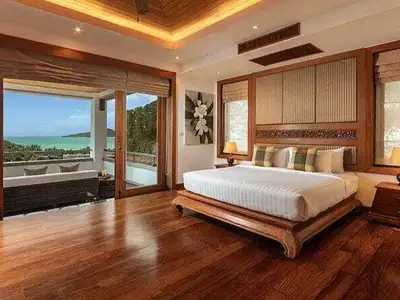Grande villa de luxe vue mer 5 chambres avec piscine privée à louer à Surin Beach