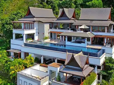 Grande villa de luxe vue mer 5 chambres à Surin