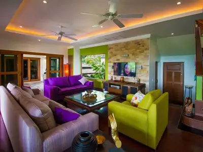 Villa privée avec piscine 6 chambres à louer à Choeng Thale