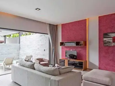 Villa moderne 3 chambres avec piscine privée à louer à Chalong