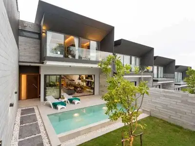 Villa moderne 3 chambres avec piscine privée à louer à Chalong