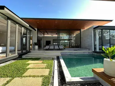 Villa Botanica – 3 chambres neuves avec piscine privée à louer à Choeng Thale