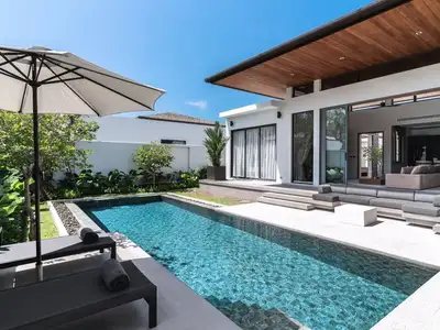 Botanica Modern Loft – Villa 3 chambres avec piscine privée à Choeng Thale