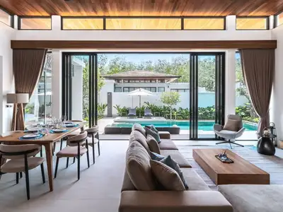 Botanica Modern Loft – Villa 3 chambres avec piscine privée à Choeng Thale